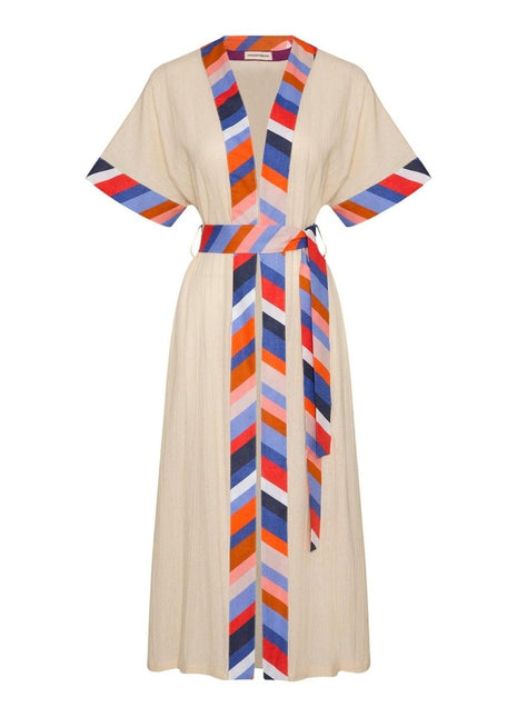 Unexpectedone - Realistic Kimono – Banded Beige - Kimono