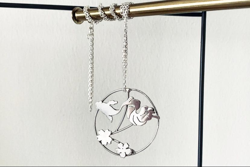 Unique Jewel Studio - Koi Blossom Kolye Flora & Fauna Tasarımlar - Kolye