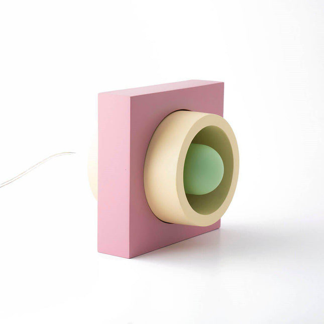 Womodesign - Donut Masa Lambası / Pembe-Sarı-Yeşil - Masa Lambası
