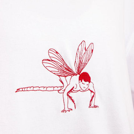 Zeez Reflect Studio - Oversize Dragonfly Crop T-shirt - Tişört