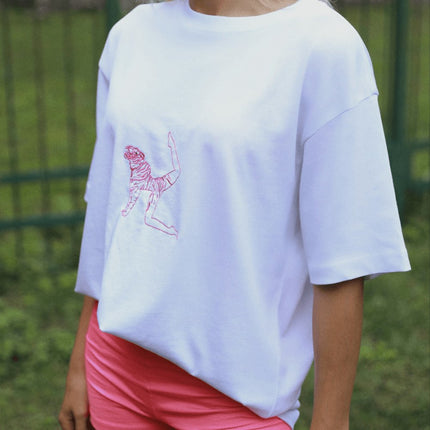 Zeez Reflect Studio - Tiger Kadın Oversize Tişört - Tişört